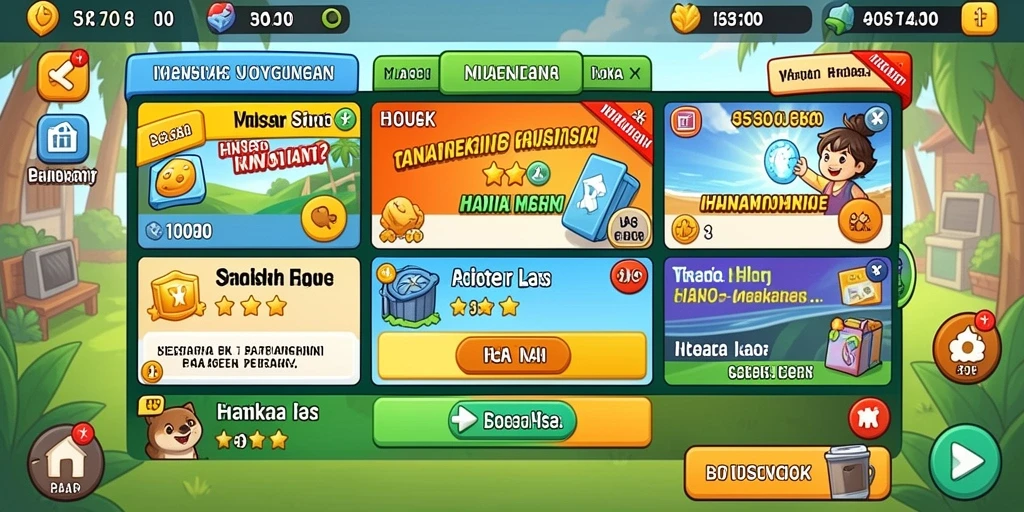 Tema menarik yang membuat setiap putaran terasa berbeda.